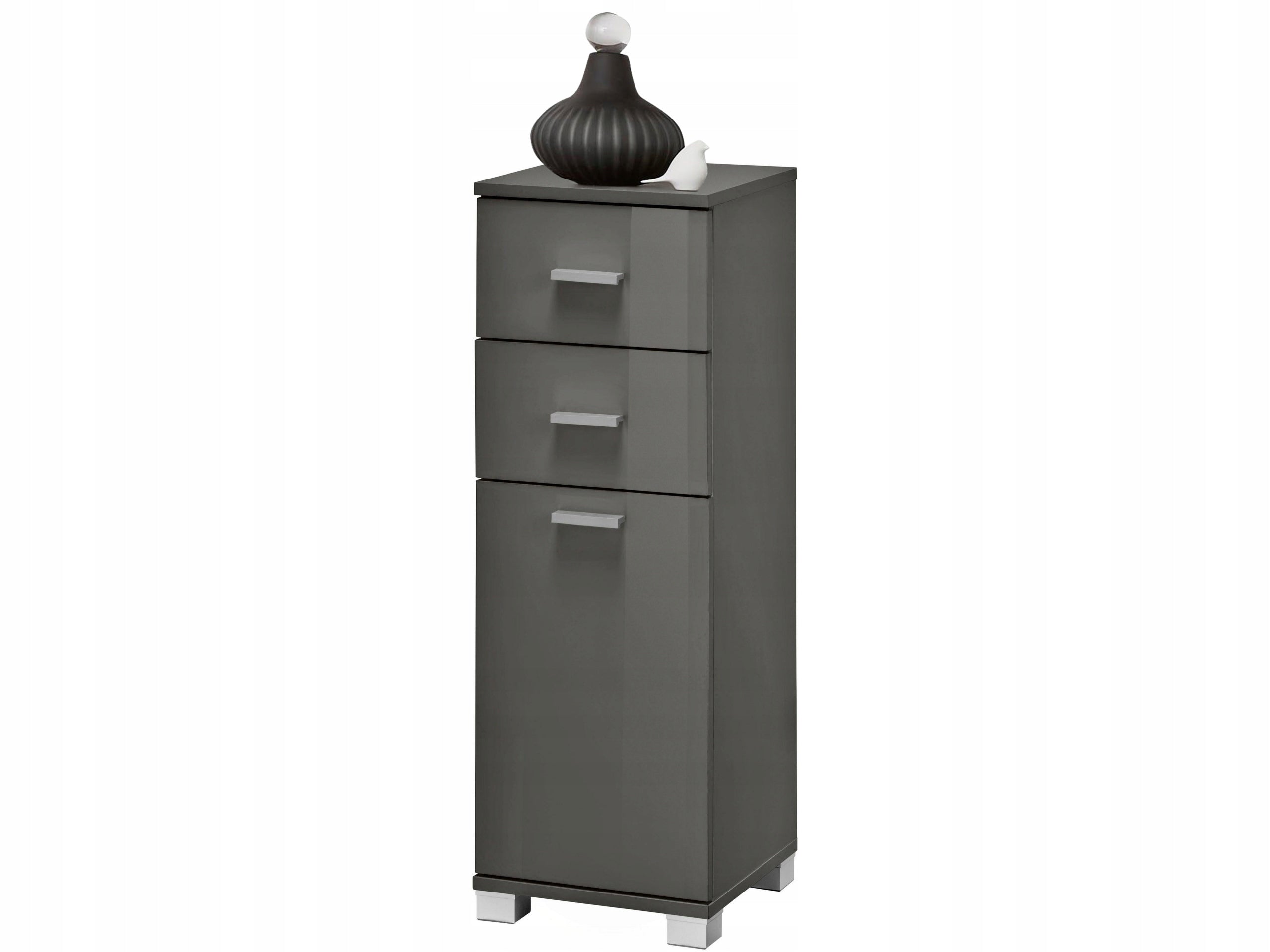 Unterer Badezimmerschrank Rhonda, grau 