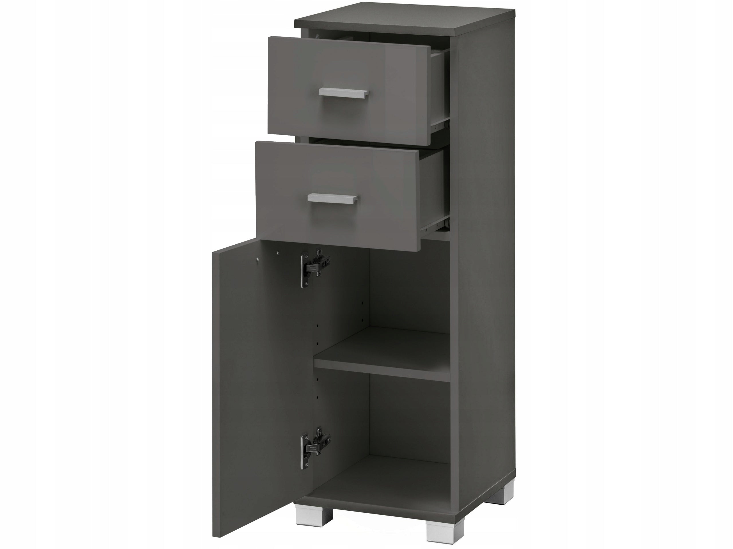 Unterer Badezimmerschrank Rhonda, grau 