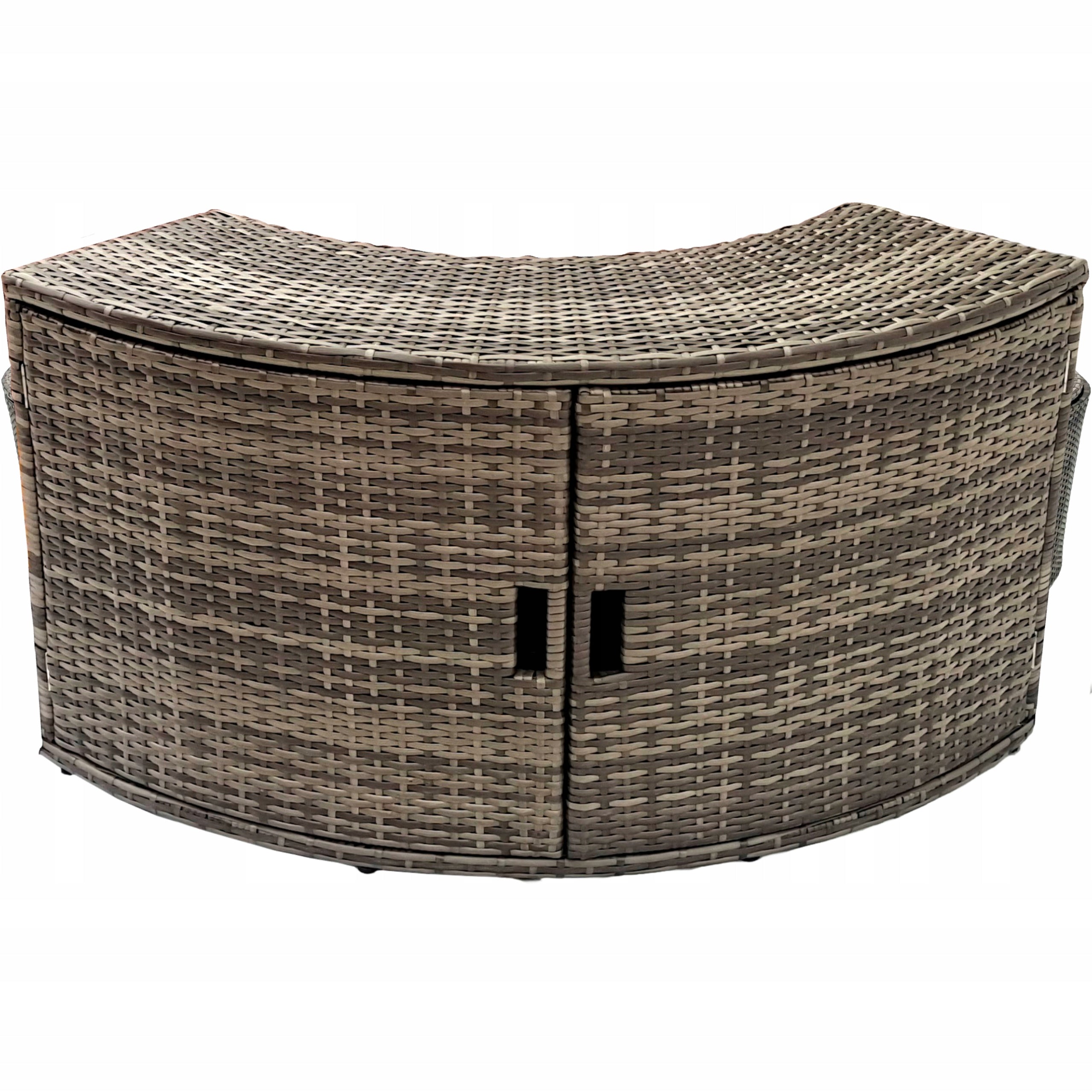 Quadratischer Whirlpool-Schrank mit Türen Thunder, 112 x 30 x 58,5 cm 