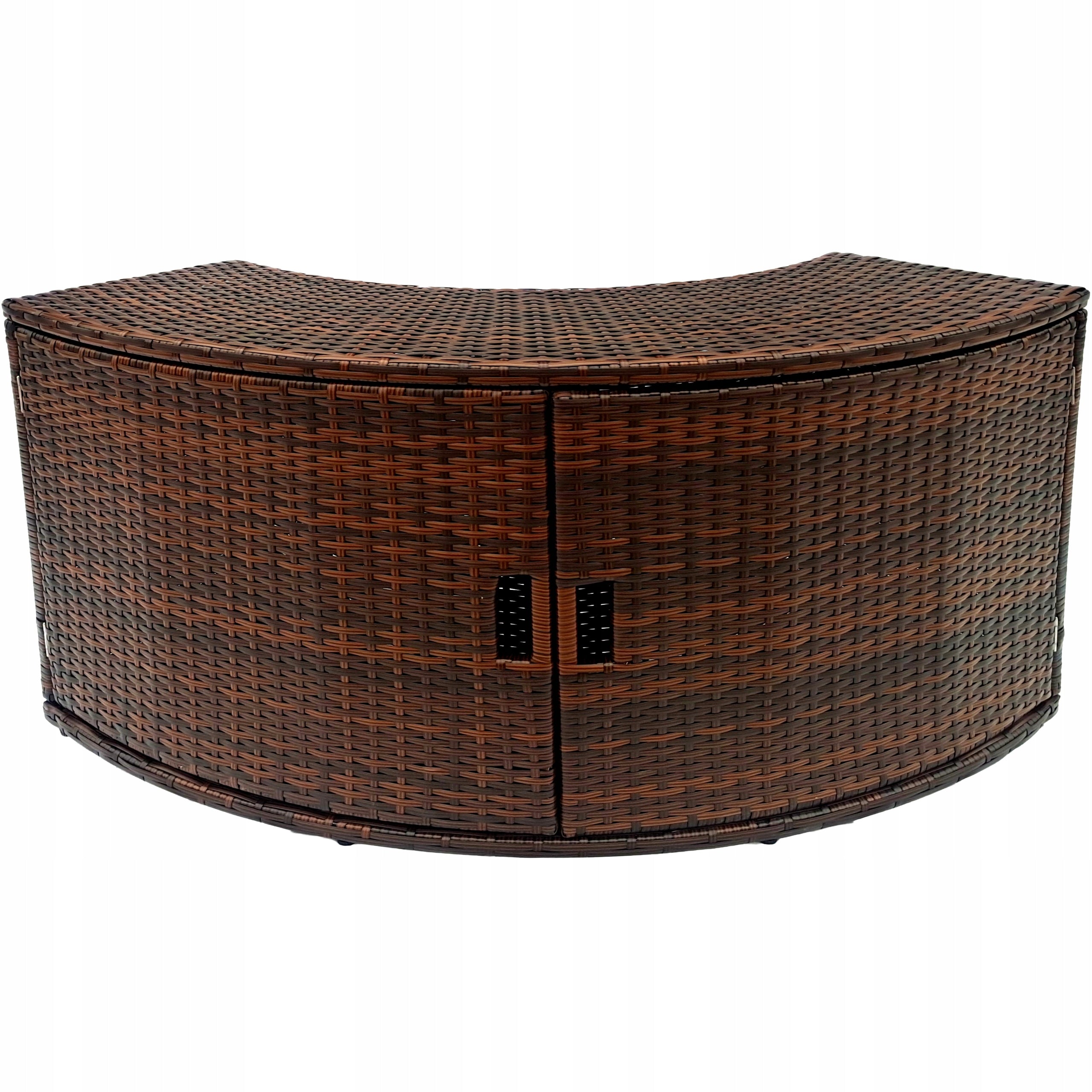 Quadratischer Whirlpool-Schrank mit Türen Thunder, 112 x 30 x 58,5 cm 