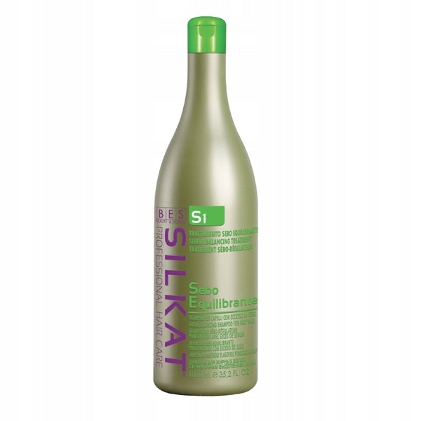 Shampoo BES Silkat Sebo Equilibrante S1 Shampoo, 1000 ml 