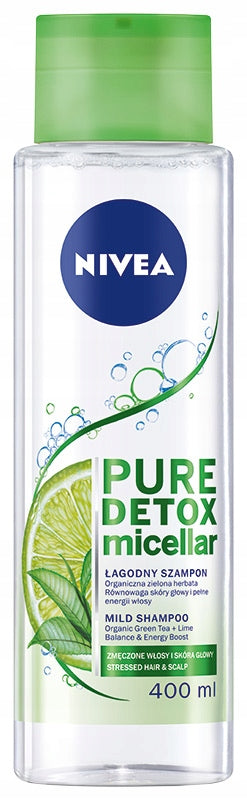 Mizellenshampoo mit grünem Tee und Limette Nivea Pure Detox 400 ml 