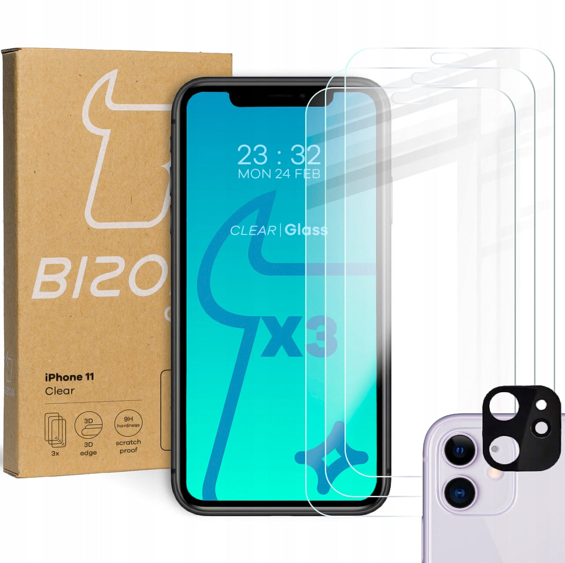 Bizon Clear Tempered Glass 5903896180045