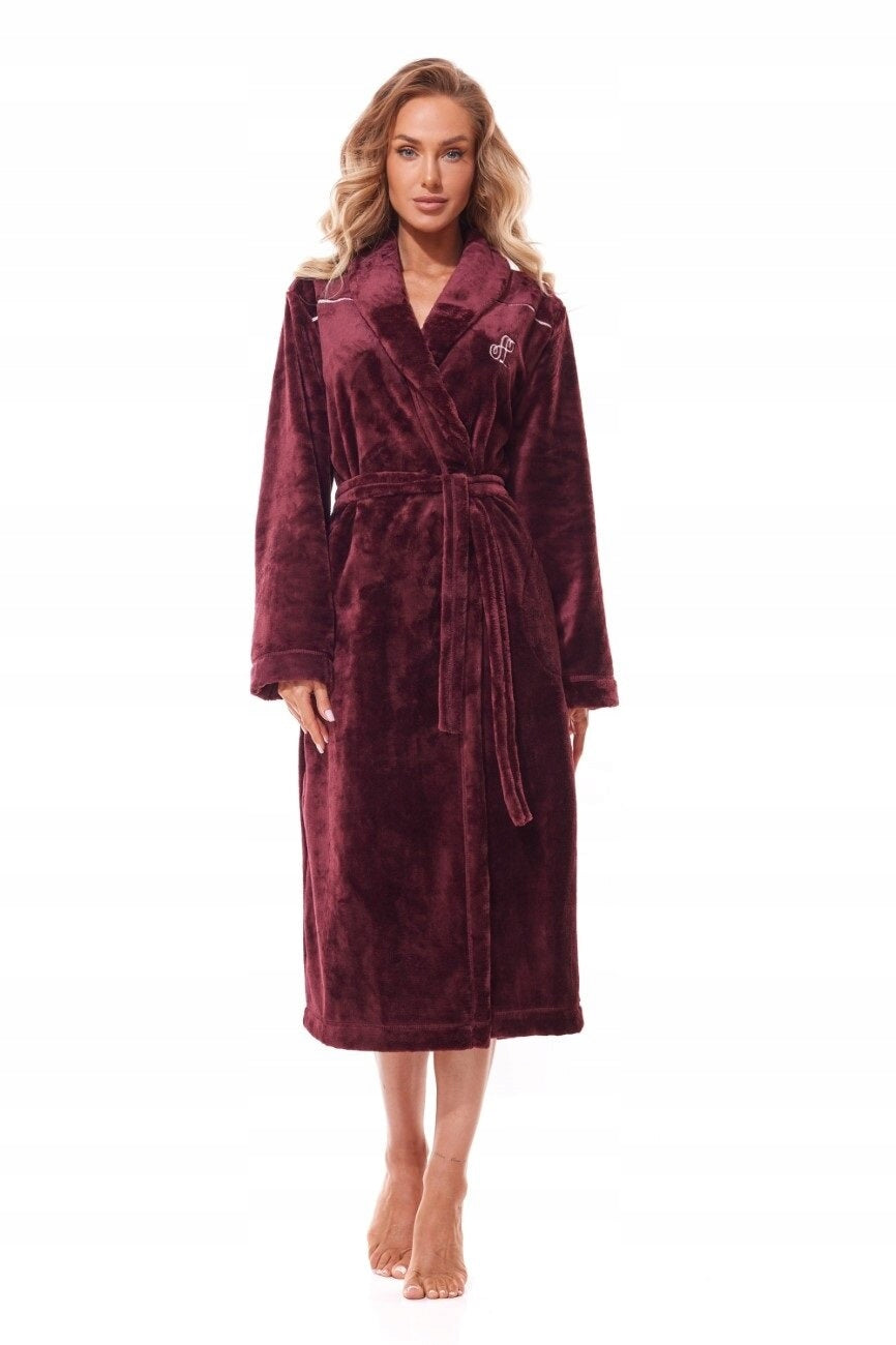 Bademantel für Damen L&amp;L 2312, rot 