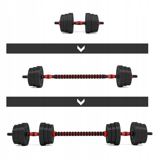 Gewichts- und Stangenset HMS SGP20, 20 kg 