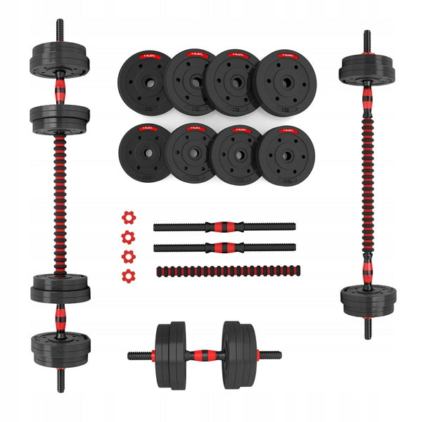 Satz Stangen und Gewichte HMS SGP15, 15 kg 