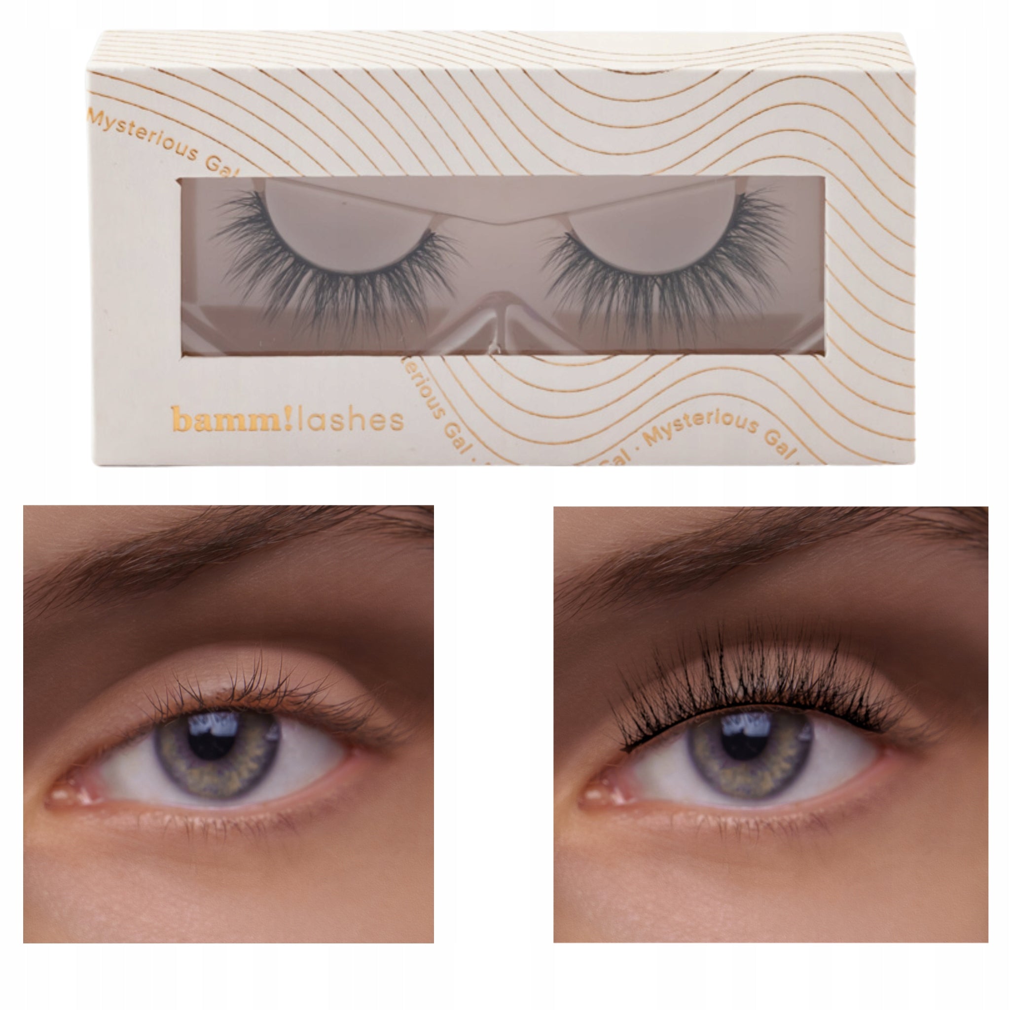 Klebewimpern Bamm!Lashes False Lashes Mysterious Gal 