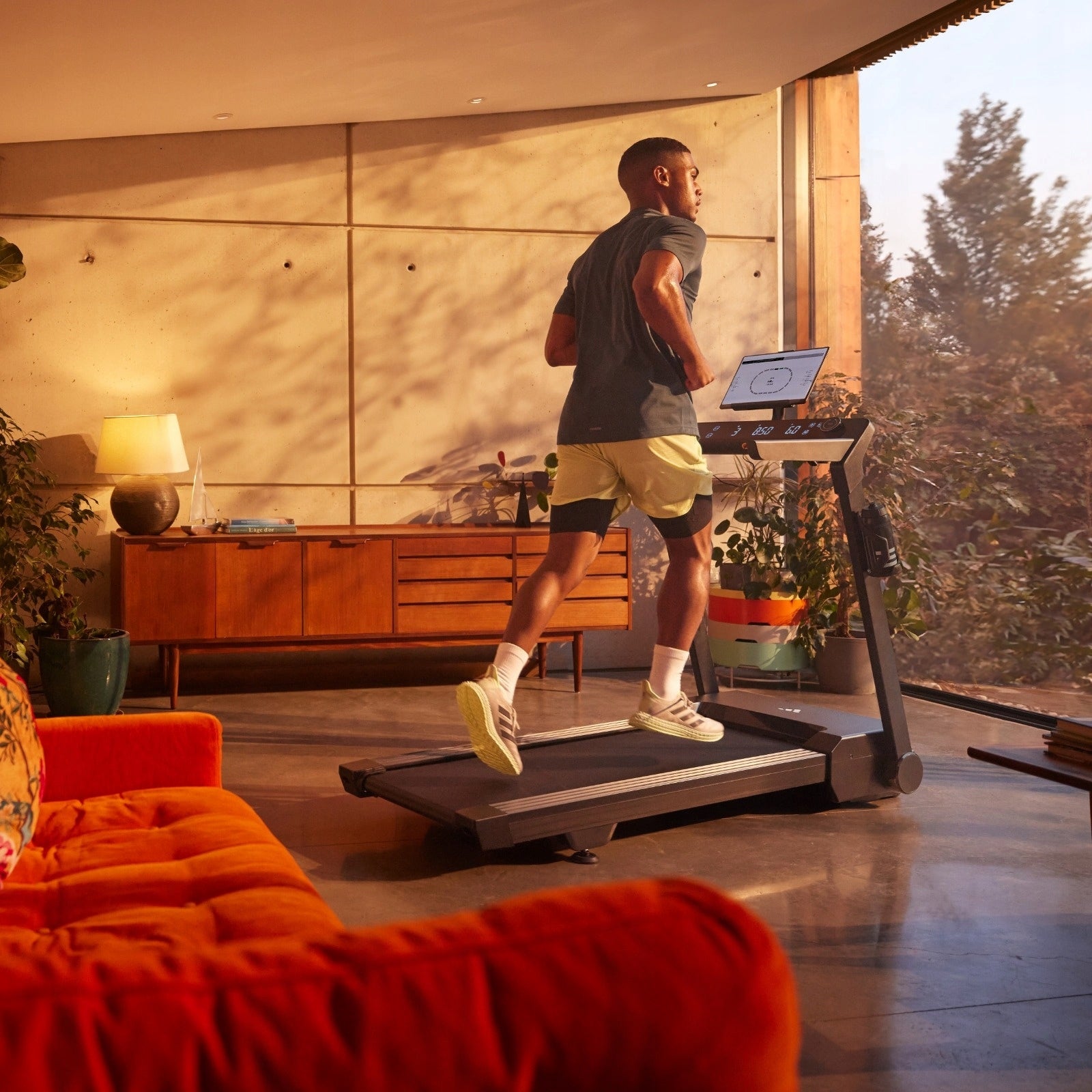 T-24c Adidas Folding Electric Treadmill with LED Display Speed 1–12 km/h