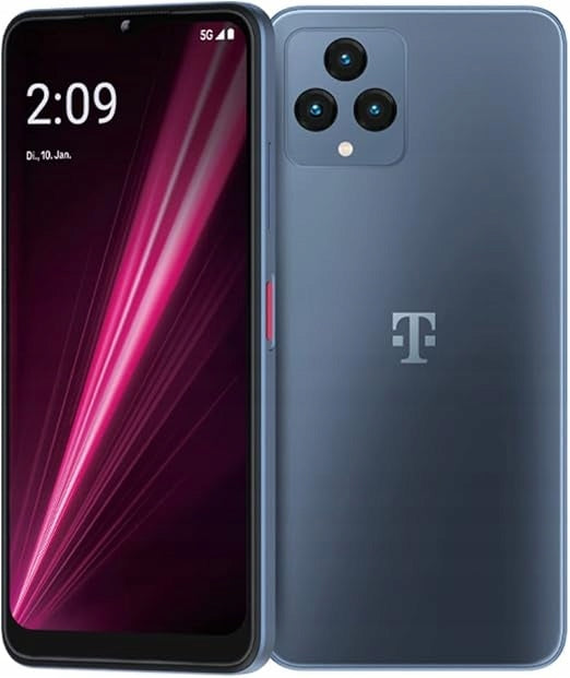 T PHONE 5G 4/64GB BLUE NEW + BACK + TEMPERED GLASS