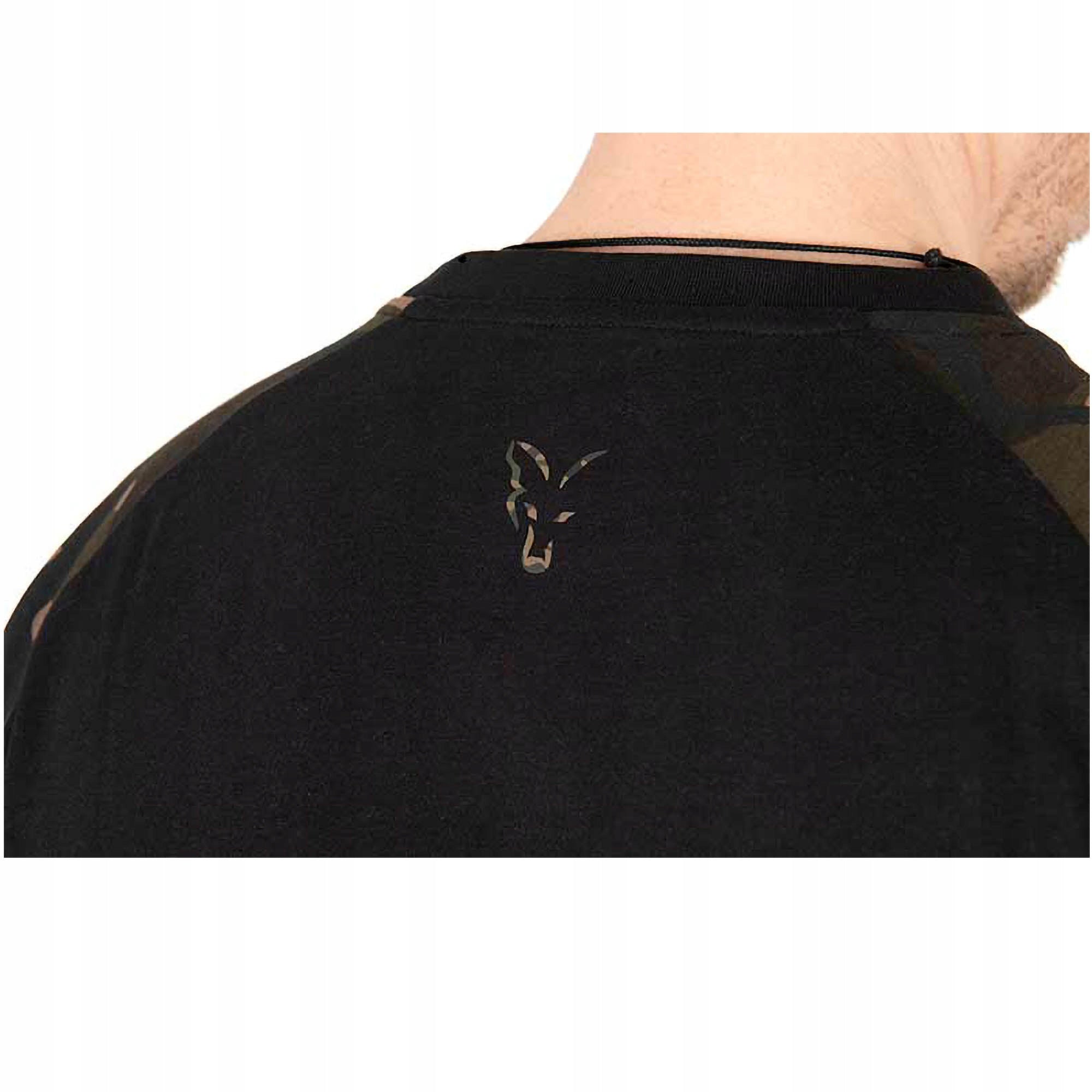 T-SHIRT FOX BLACK/CAMO OUTLINE T-SHIRT Size L CFX269 Size L
