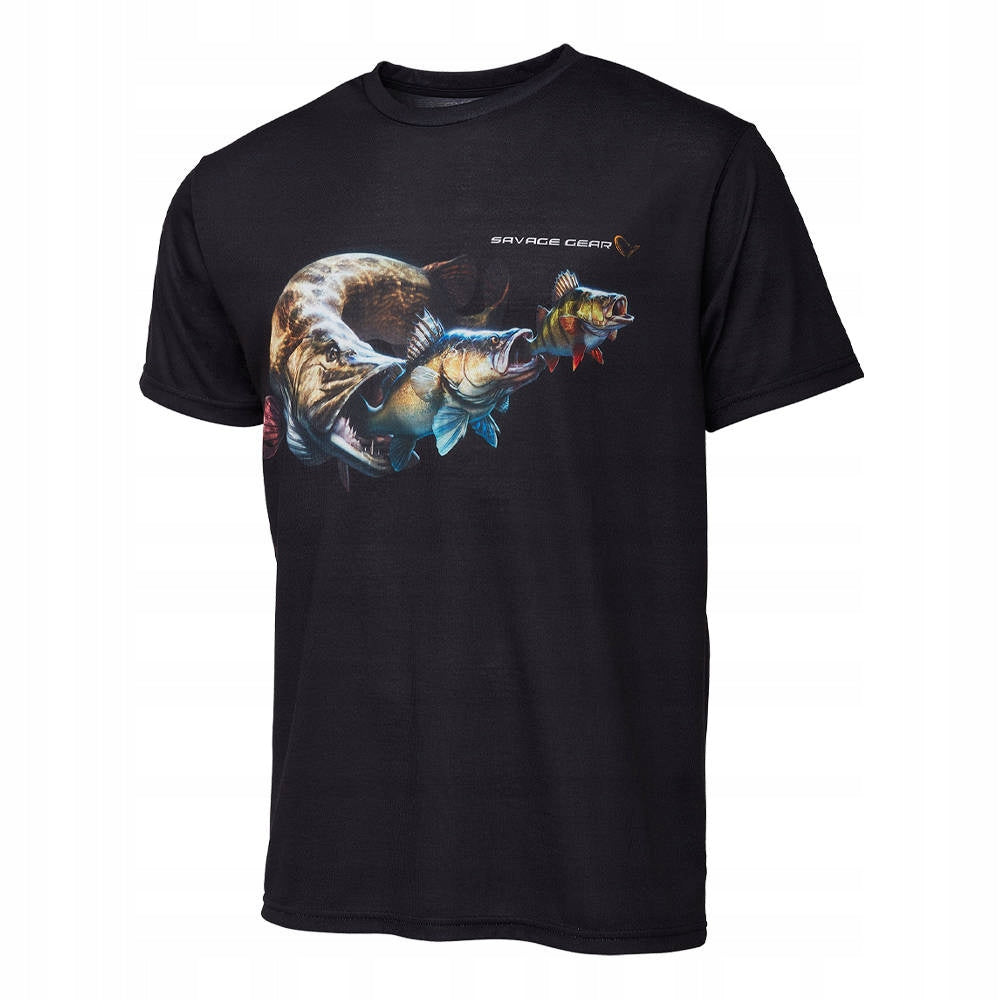 T-SHIRT SAVAGE GEAR CANNIBAL BLACK-XL