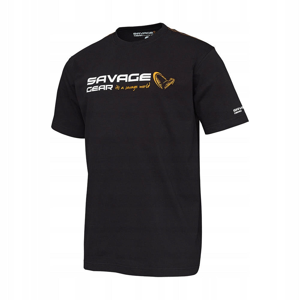 T-SHIRT SAVAGE GEAR LOGO BLACK INK-XXL Packaging status original