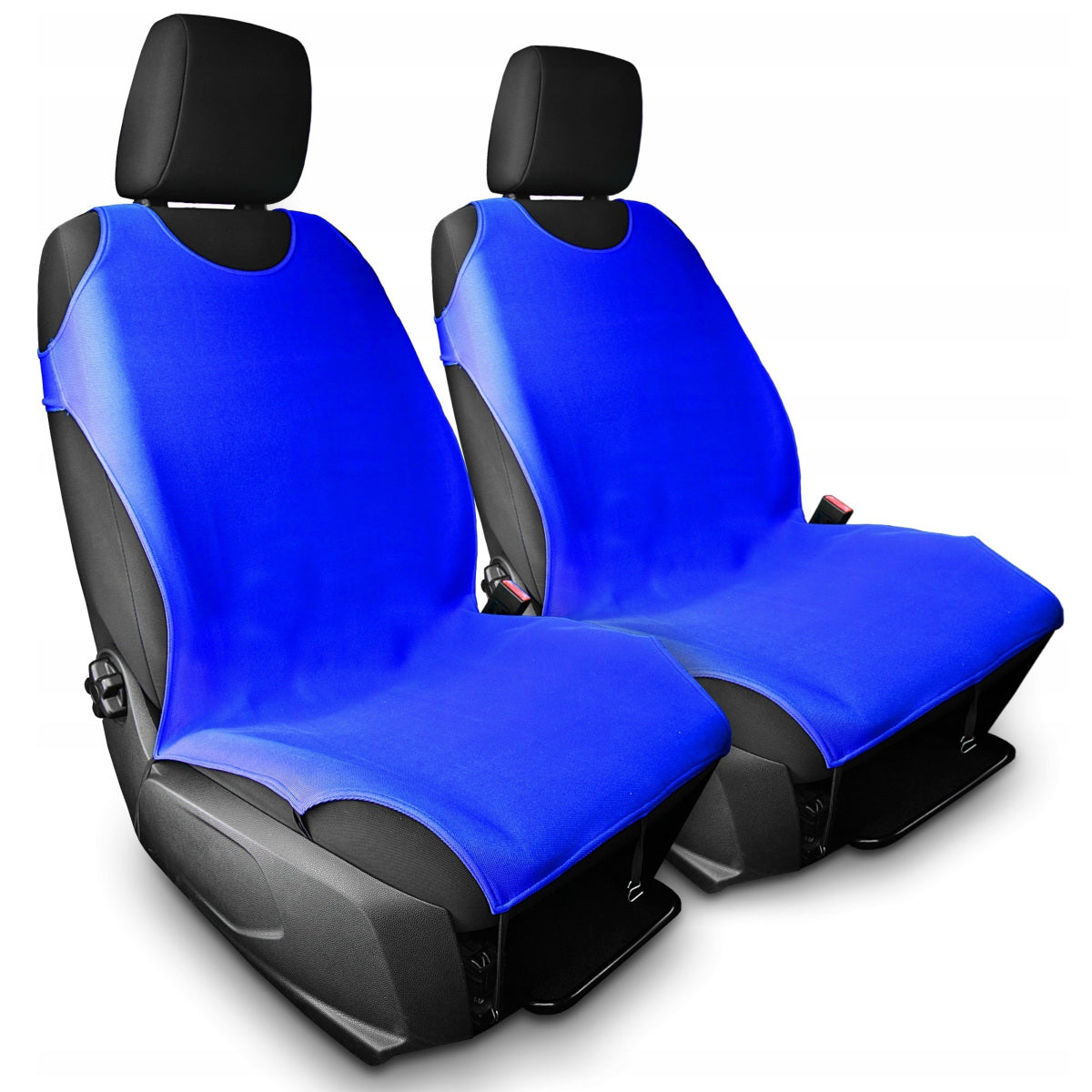 T-SHIRTS CAR SEAT COVERS FRONT BLUE UNI
