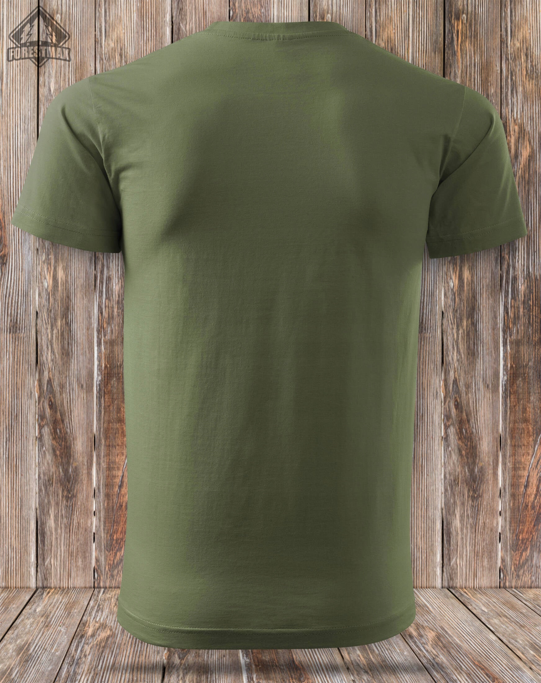 T-shirt with CARP as a gift for Fisherman - 100% cotton khaki Roz L Packaging status original
