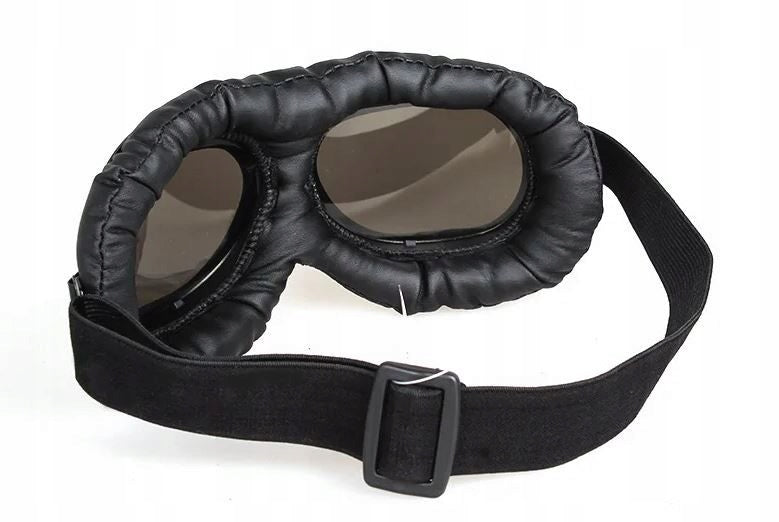 T01 Black Mat Cafe Racer Chopper Retro Motorcycle Goggles Product weight with unit packaging 0.13 kg