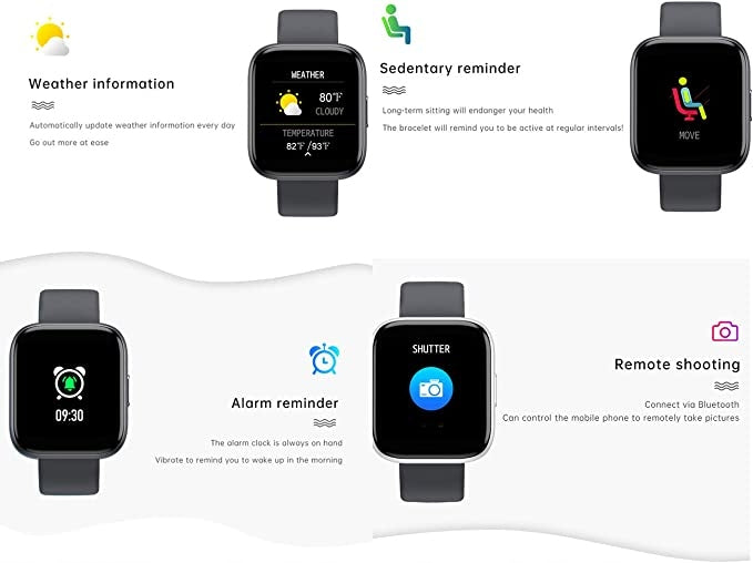 T99S Smartwatch 1.54" Fitness Tracker with Heart Rate & Step Counter Packaging status original