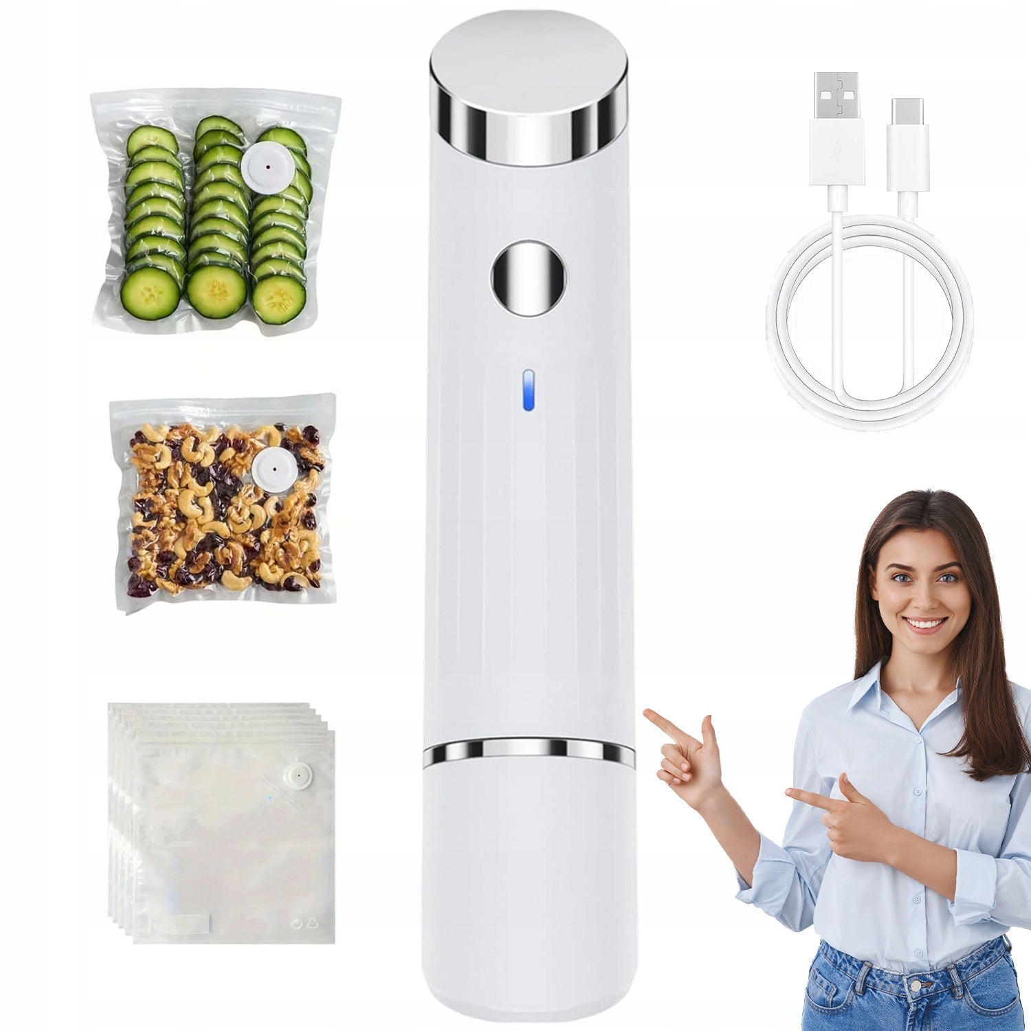 TAB SEALING MACHINE FOR AUTOMATIC FOOD VACUUMIZATION