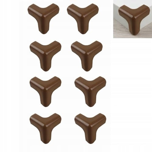 TABLE CORNER COVERS PCW BROWN SELF-ADHESIVE FOR CHILDREN 8 PCS. Brand no brand