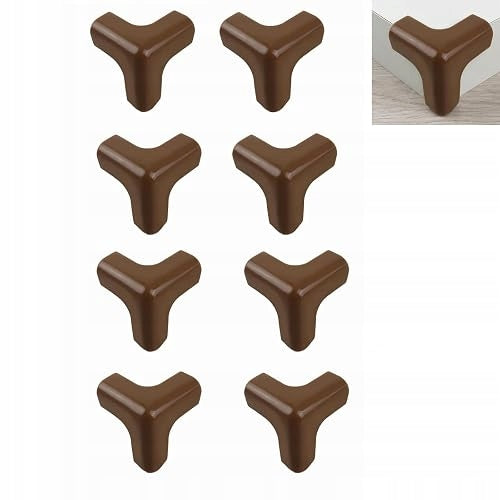 TABLE CORNER COVERS PCW BROWN SELF-ADHESIVE FOR CHILDREN 8 PCS.