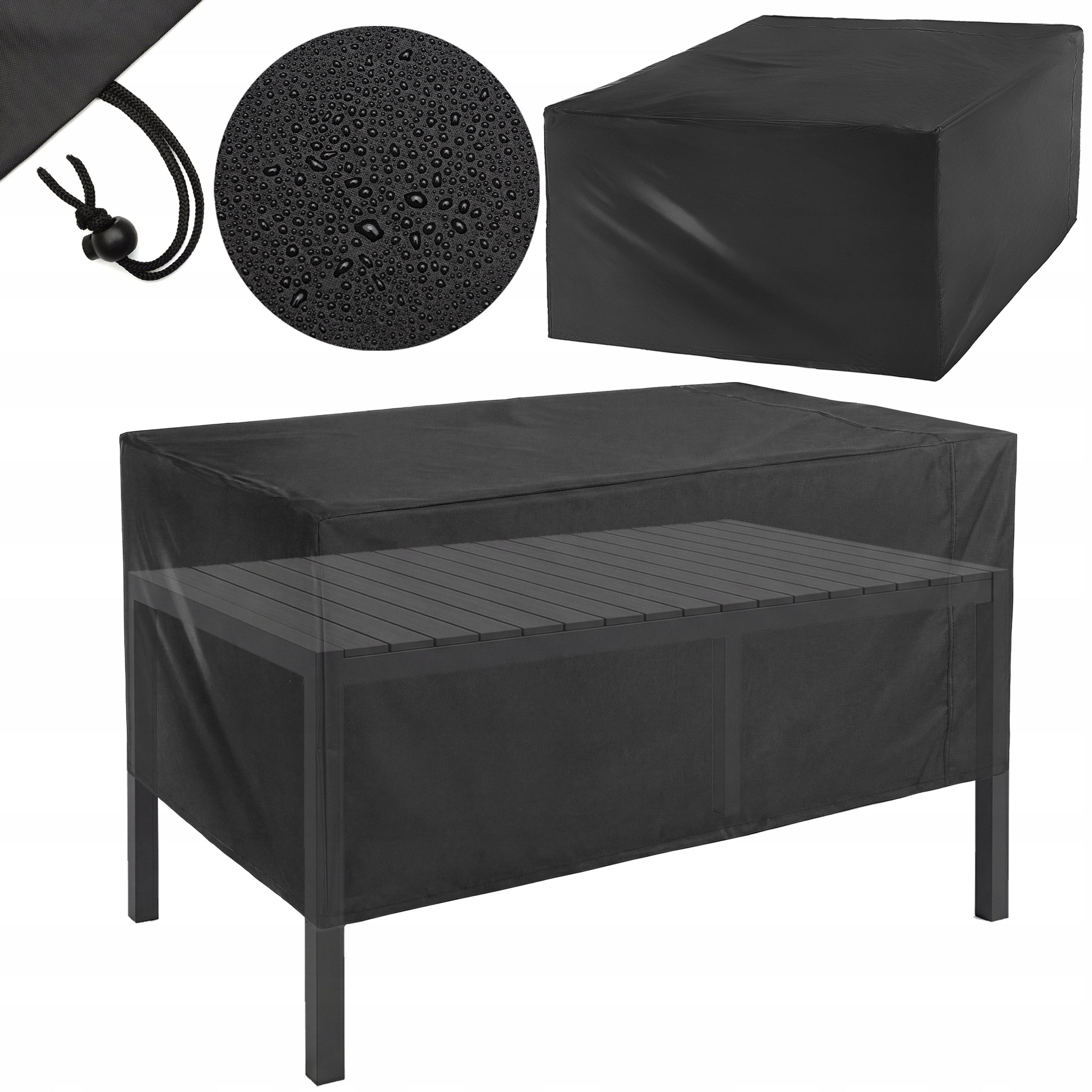 TABLE COVER GARDEN FURNITURE 115X163X72 CM WATERPROOF PULLER OUTTEC