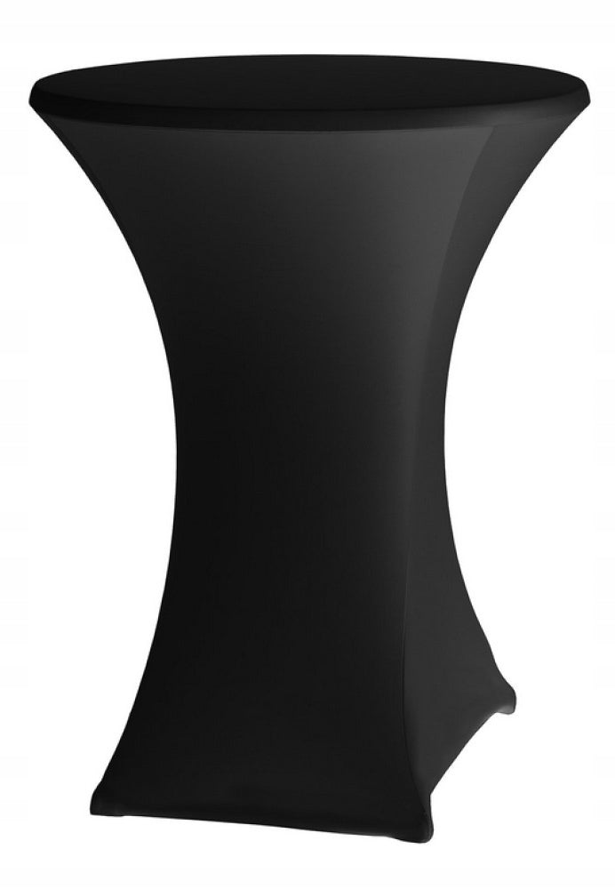 TABLE COVER TABLECLOTH ELASTIC BANQUET CATERING SPANDEX BLACK Product width 80 cm