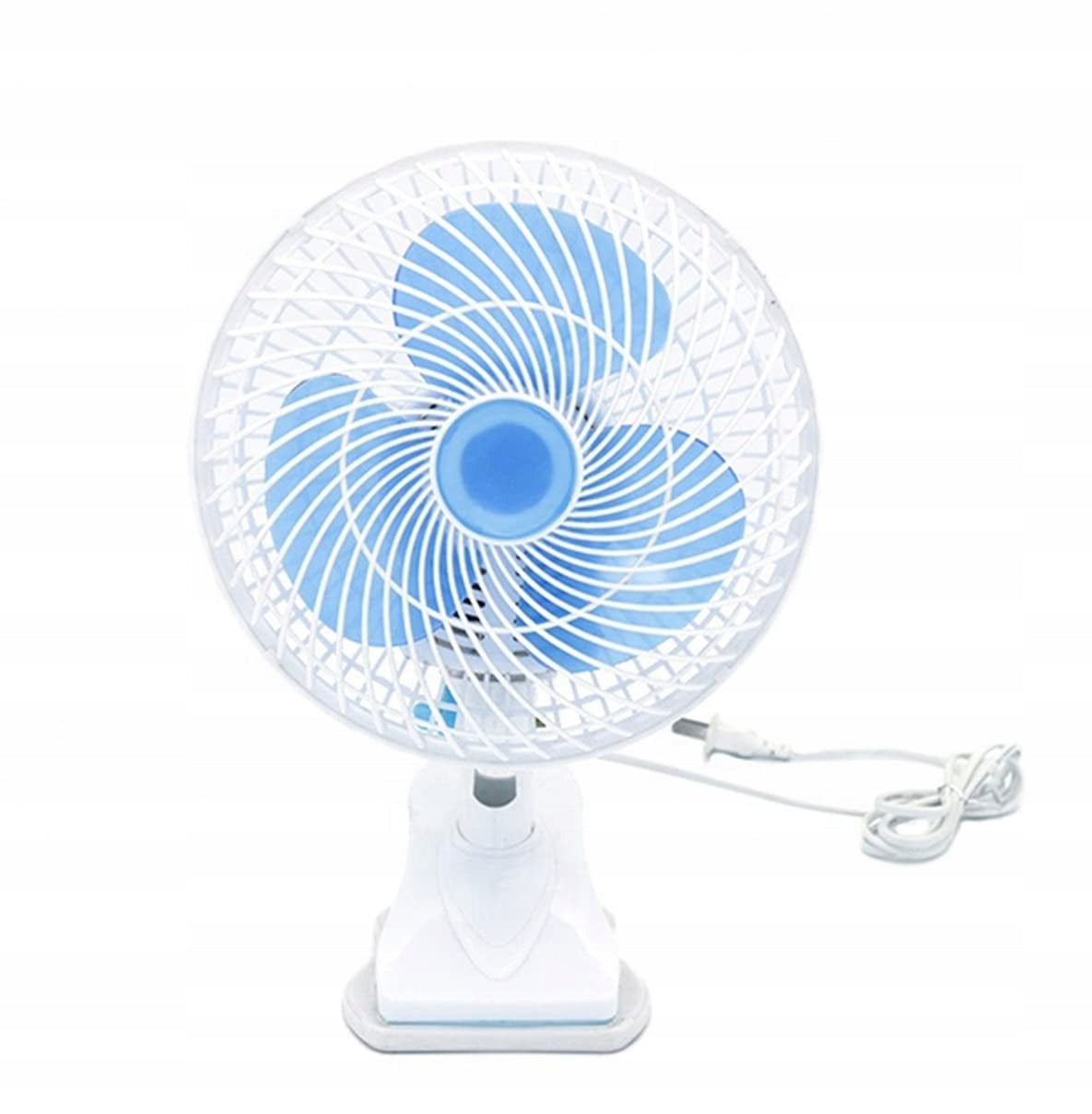TABLE FAN FOR STANDING DESK OR FOR HANGING ON CLIP Dominant color blue