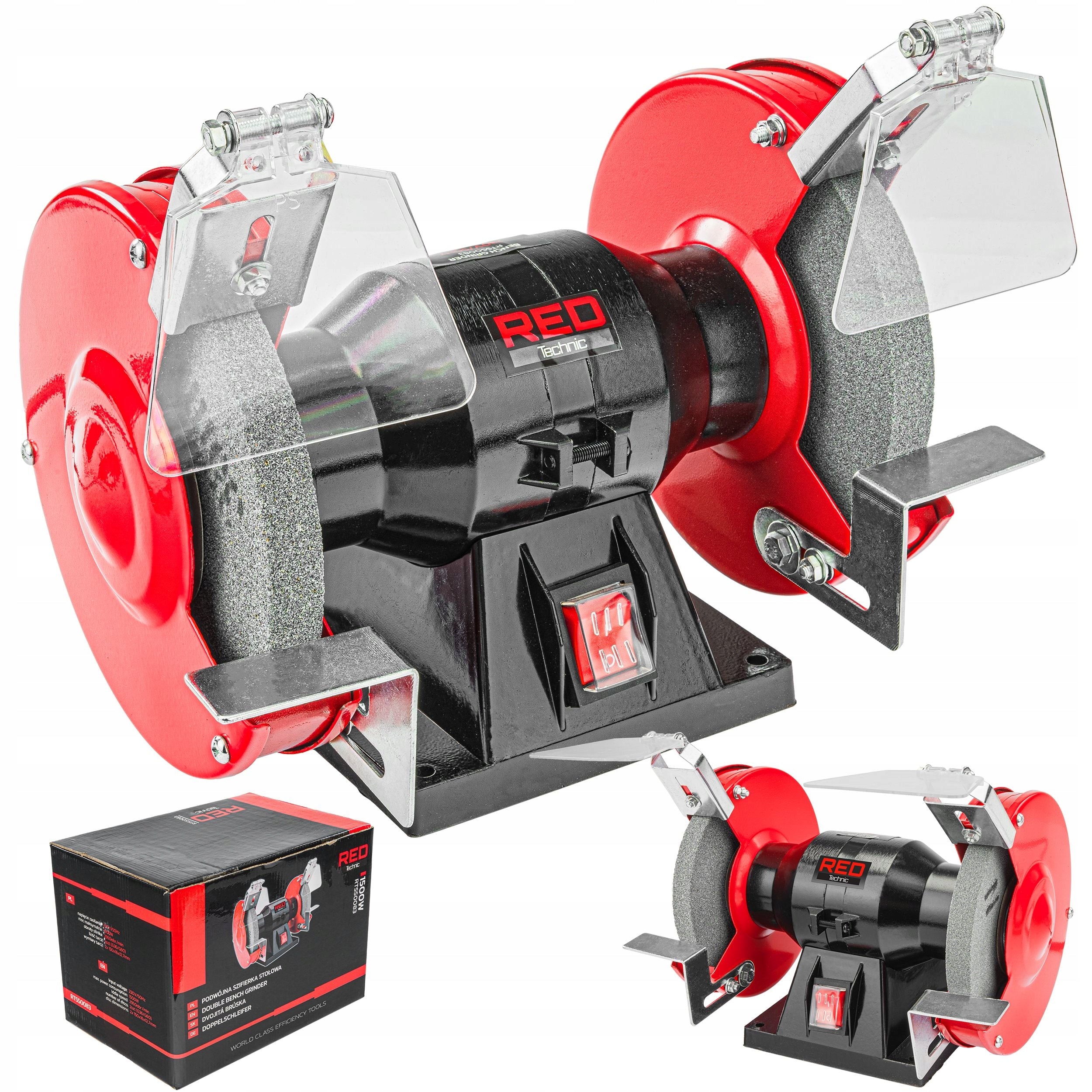 TABLE GRINDER 1500W STONE DOUBLE 2x STONE DISC 150mm STRONG