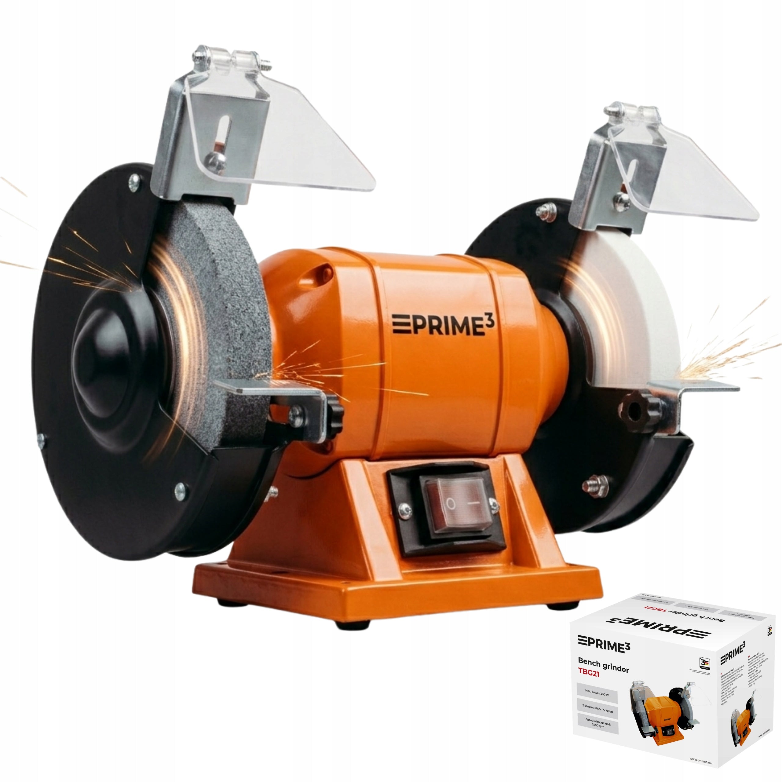 TABLE GRINDER WITH TWO DISCS INCLUDED 300 IN PRIME3 TBG21