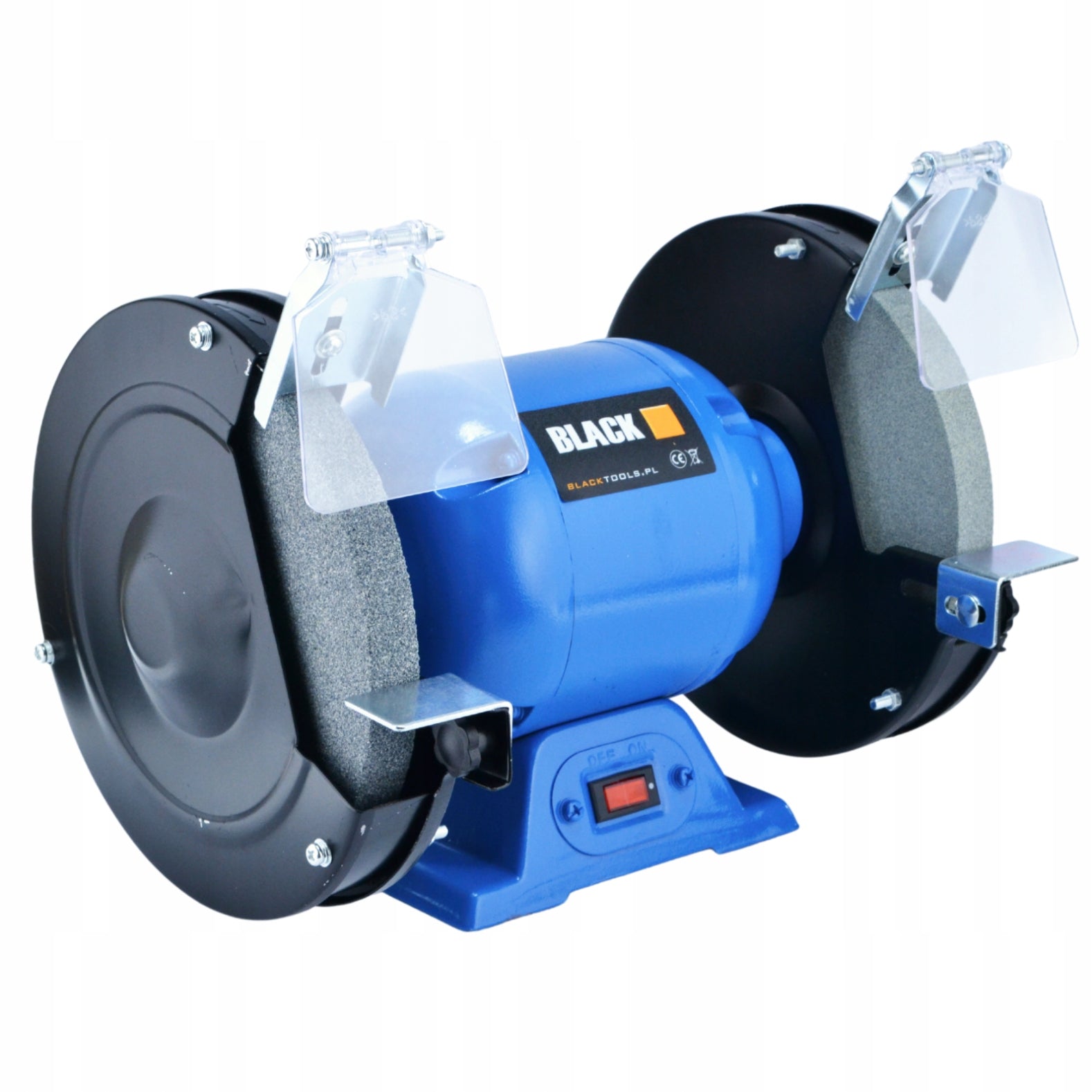 TABLE Grinder 2x Stone Shield 200mm Stone Double STRONG BLACK Manufacturer code 46502