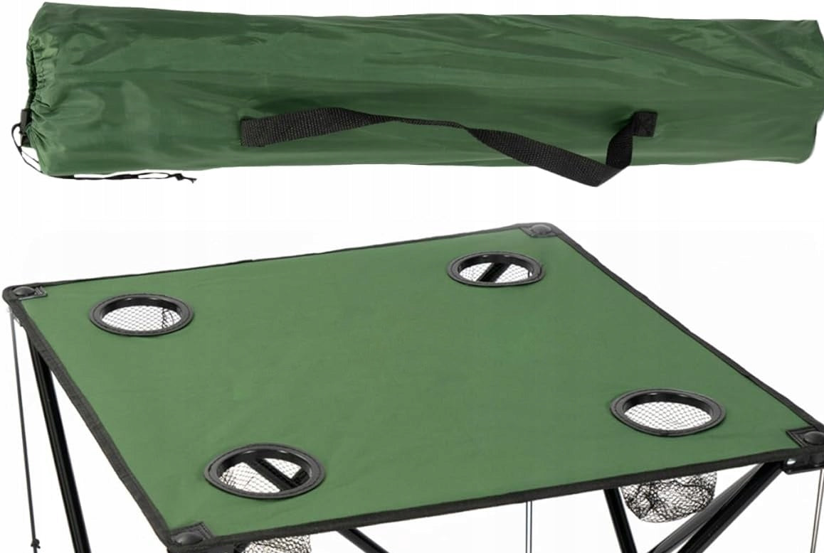 TABLE HIKING STOOL FISHING FOLDING FOR CAMPING 48x48x42cm 4 HOLES Kind other