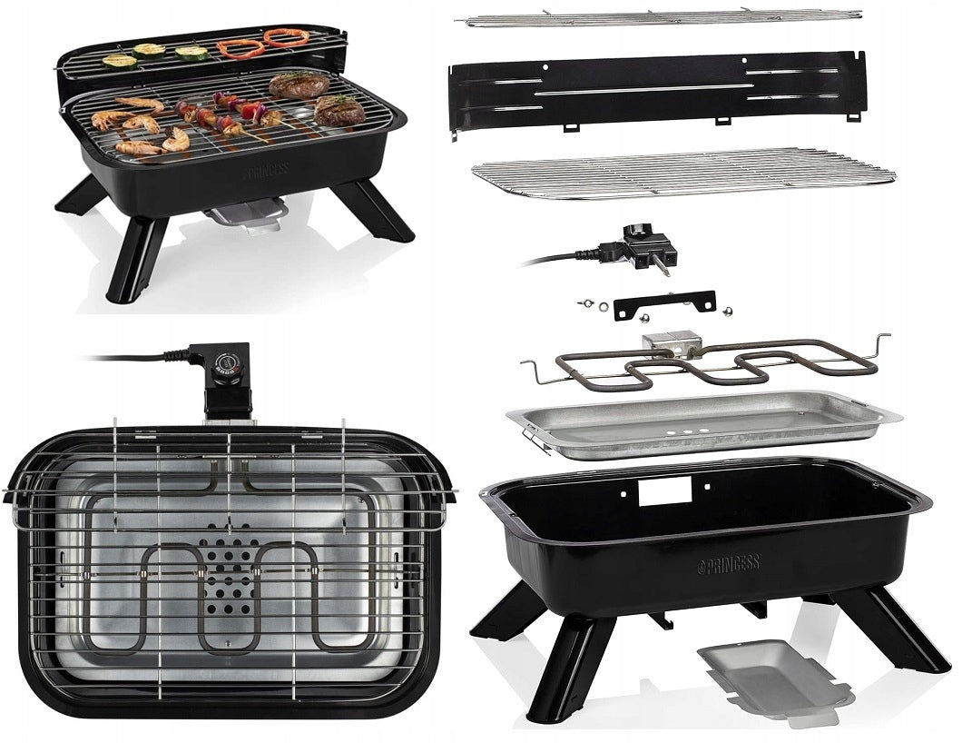 TABLE Hybrid Electric or Carbon GRILL 2in1 PRINCESS House Garden LUX