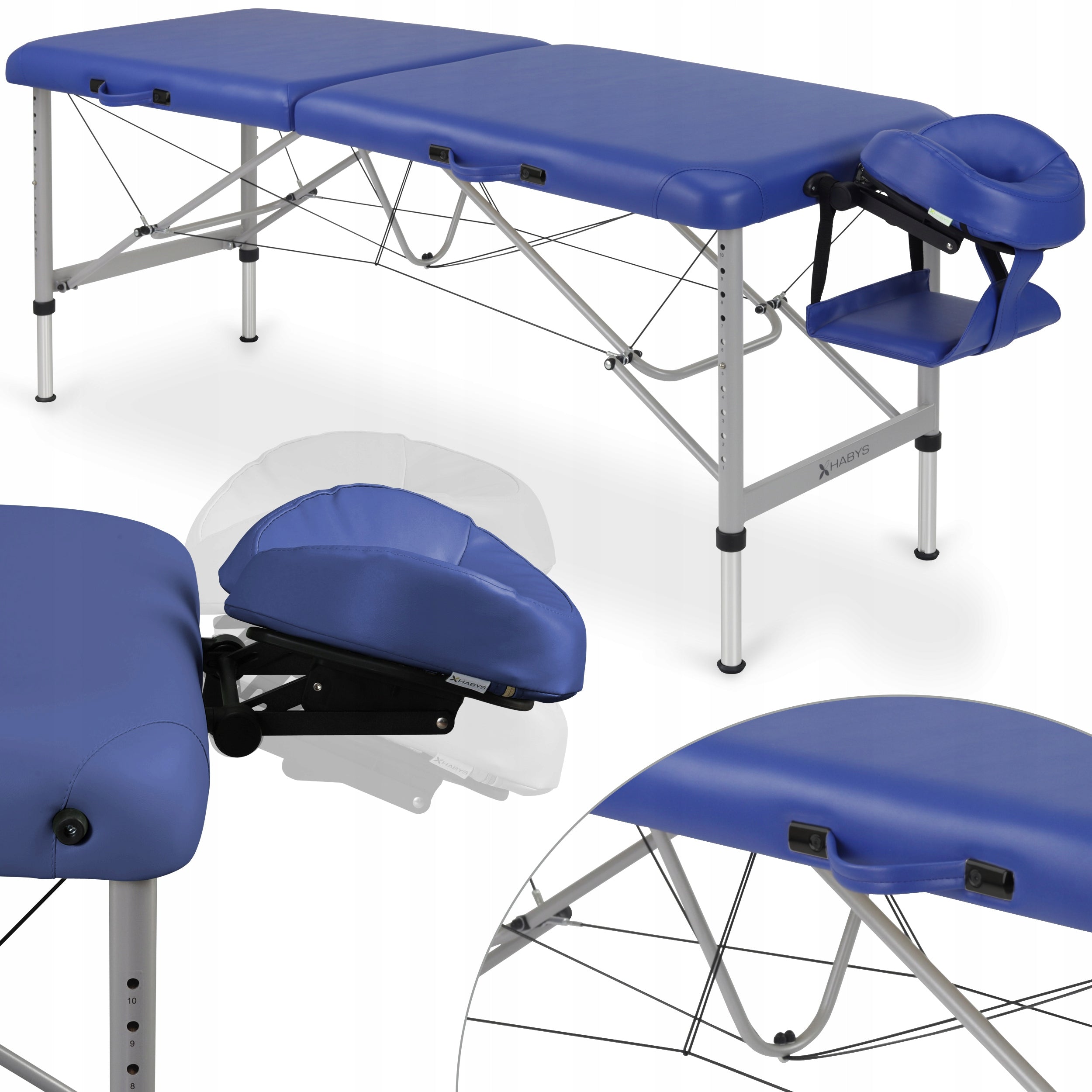 TABLE MASSAGE BED FOLDING ALUMINUM AERO STABILA 60 MOBILE HABYS