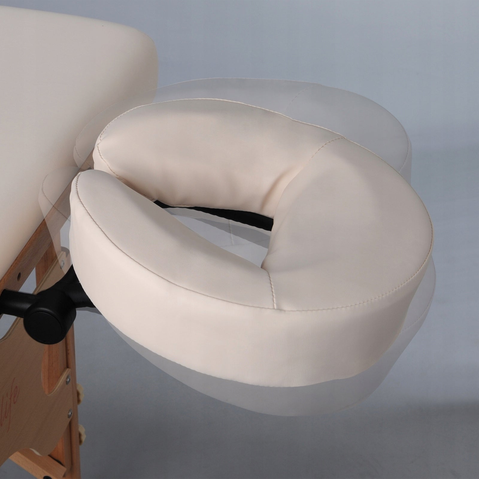 TABLE MASSAGE BED FOLDING WOOD 2 SEGMENTS PORTABLE AURA 64 CM BEIGE Color brown