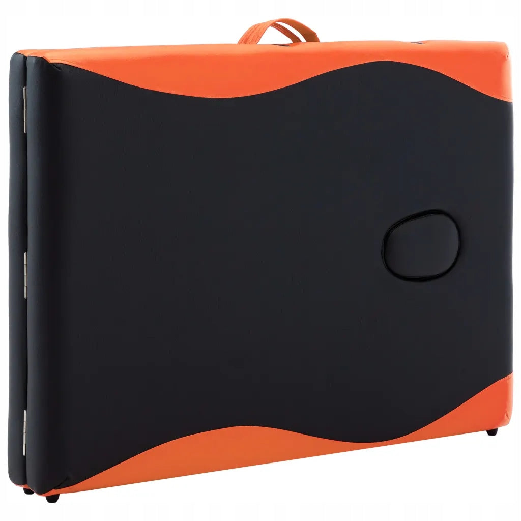 TABLE MASSAGE BED WOOD ORANGE VidaXL black Frame material wood