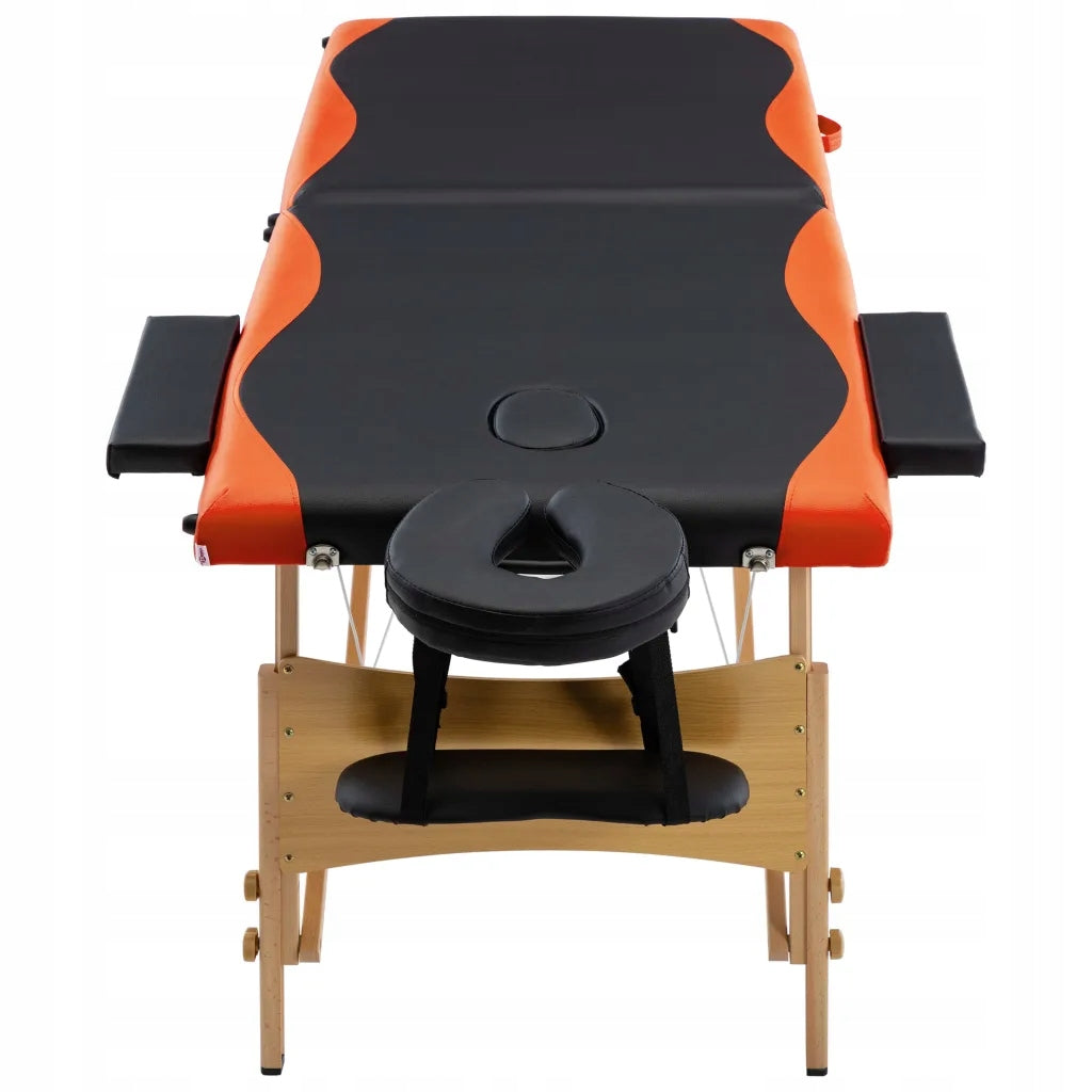 TABLE MASSAGE BED WOOD ORANGE VidaXL black Manufacturer code 110203
