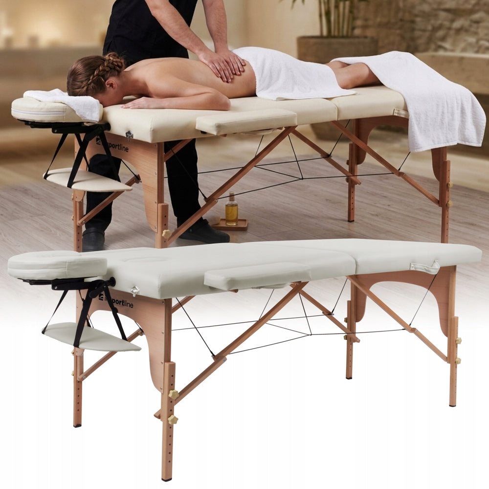 TABLE MASSAGE Bed Folding inSPORTline ORASHI 2-SEGMENT 250KG black Brand inSPORTline