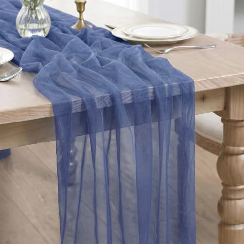TABLE RUNNER BOHO NAVY BLUE GAS 70X300 CM FOR KITCHEN polyester Brand no brand