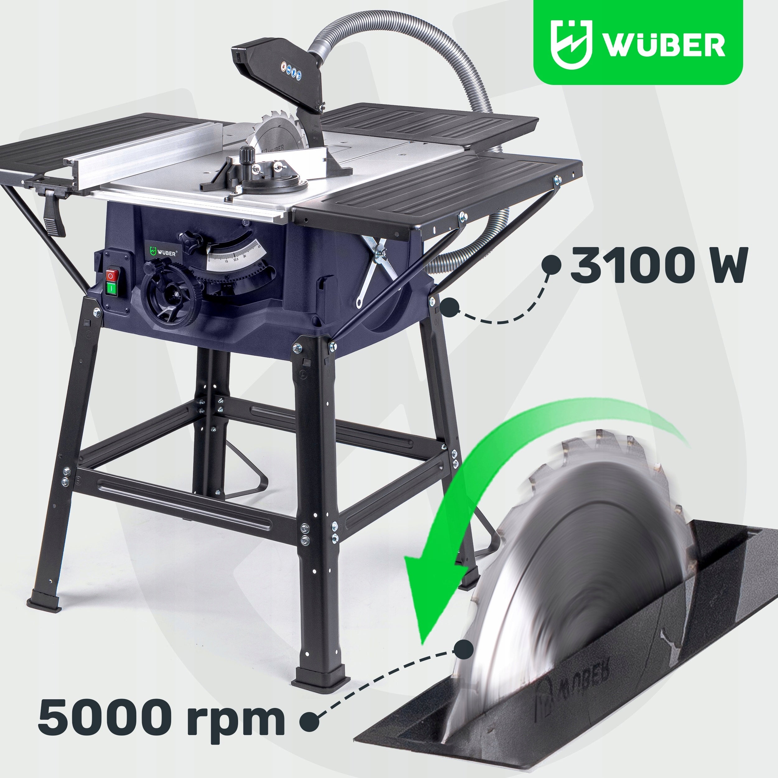 TABLE SAW COUNTRY CIRCULAR SAW FOR WOOD CIRCULAR 4 DISCS 3PLATES Maximum power 3100 W