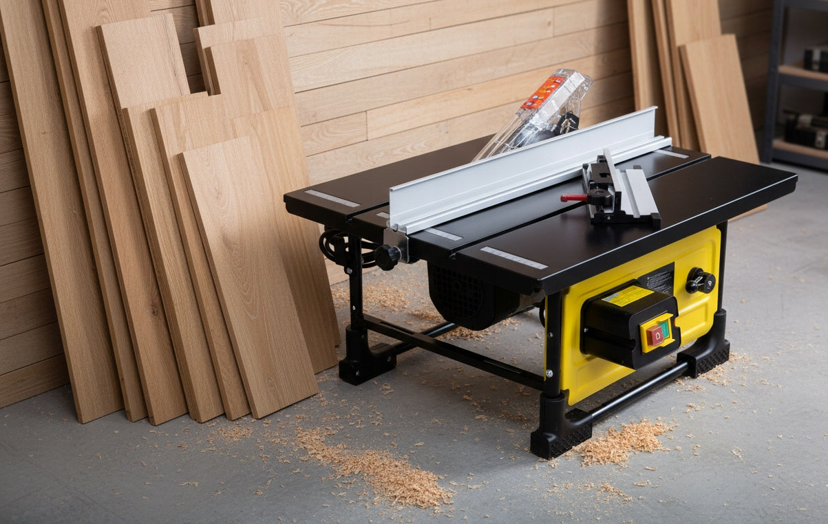 TABLE SAW WOOD CUTTING SAW CIRCULAR 2000W + 2 DISCS Packaging status original