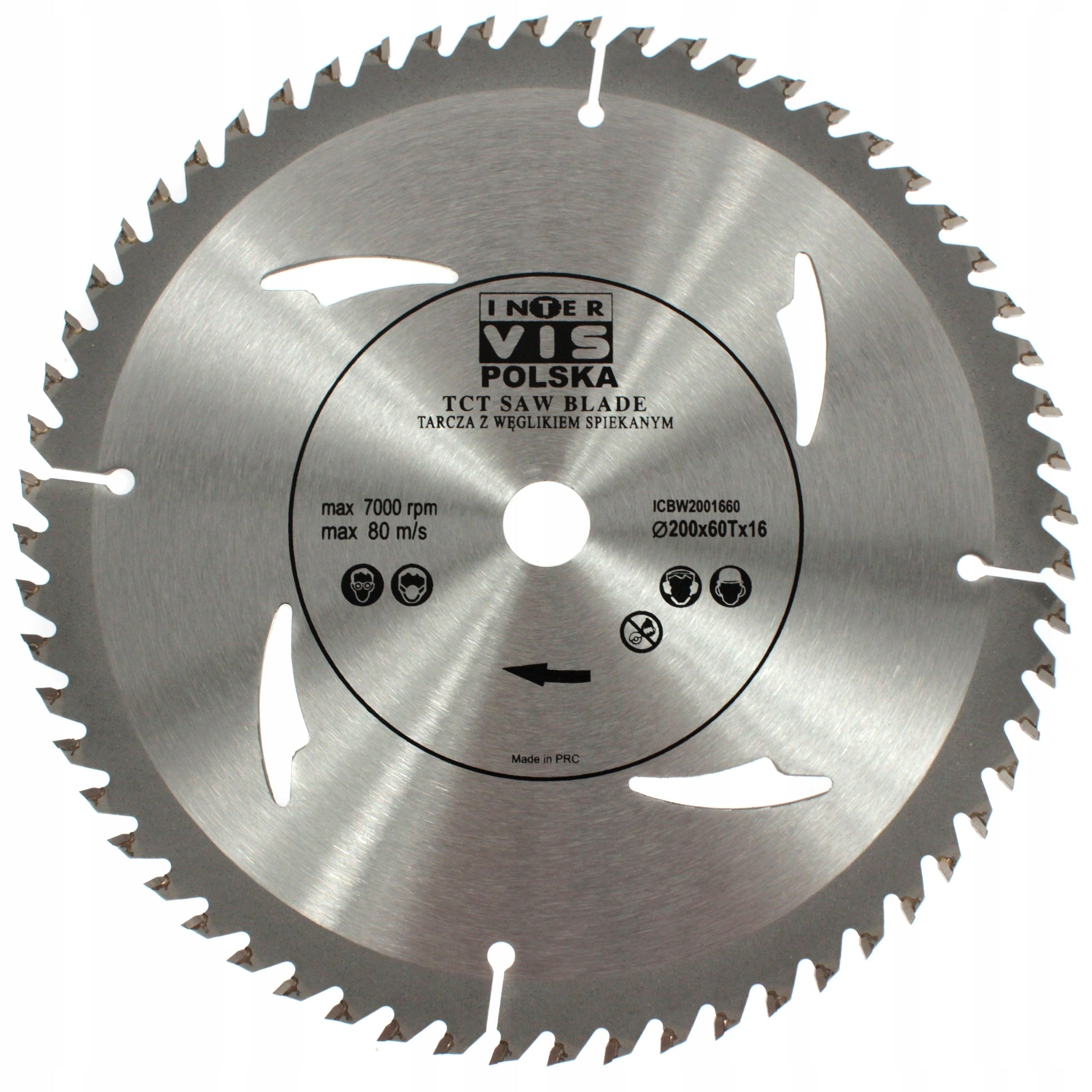 TABLE SAW WOOD CUTTING SAW CIRCULAR 3 DISCS 24/40/60 Saw bore diameter 200 mm