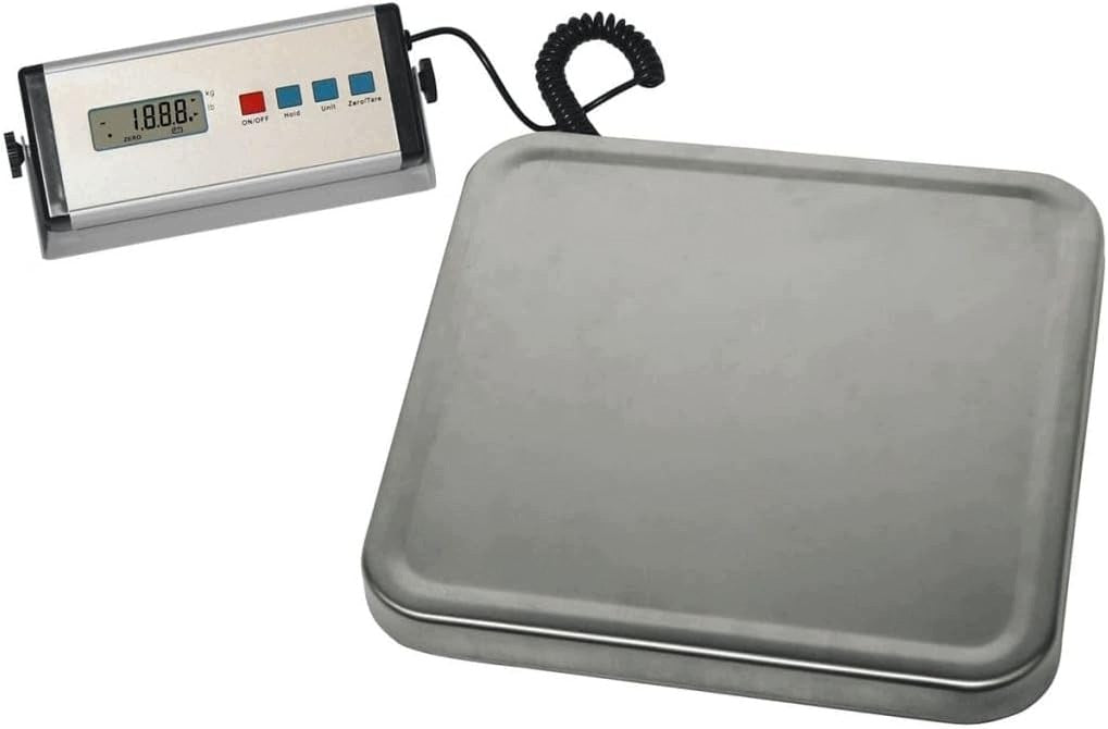 TABLE SCALE 150 KG STAINLESS STEEL PLATFORM COUNTER PIECES