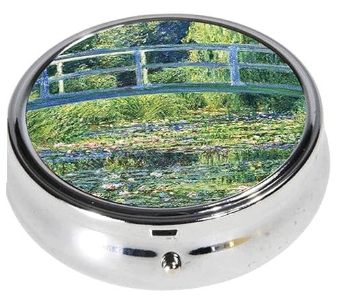TABLET CONTAINER ROUND METAL COIN BRIDGE GIFT FOR MOM METAL