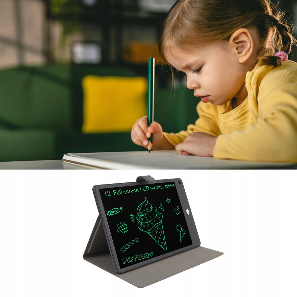TABLET GRAPHIC DRAWING BOARD FOR CHILDREN 12 INCHES WITH STYLUS Manufacturer code tablet