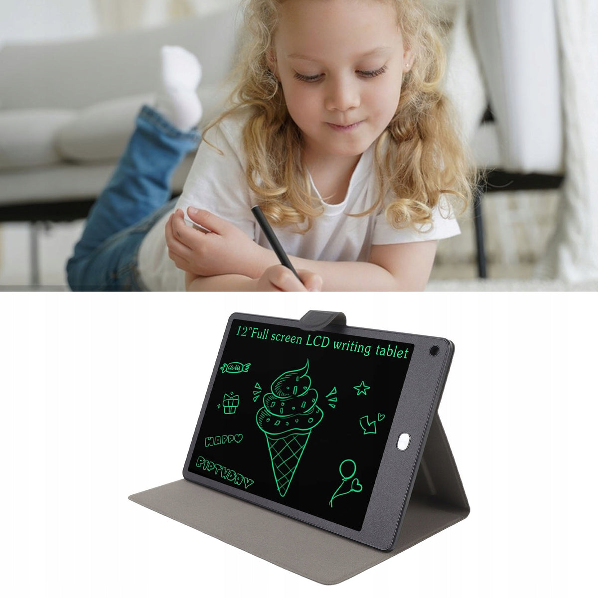 TABLET GRAPHIC DRAWING BOARD FOR CHILDREN 12 INCHES WITH STYLUS Packaging status original