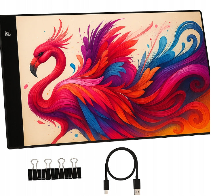 TABLET GRAPHIC DRAWING BOARD LED 16IN1 + 1500 TEMPLATES