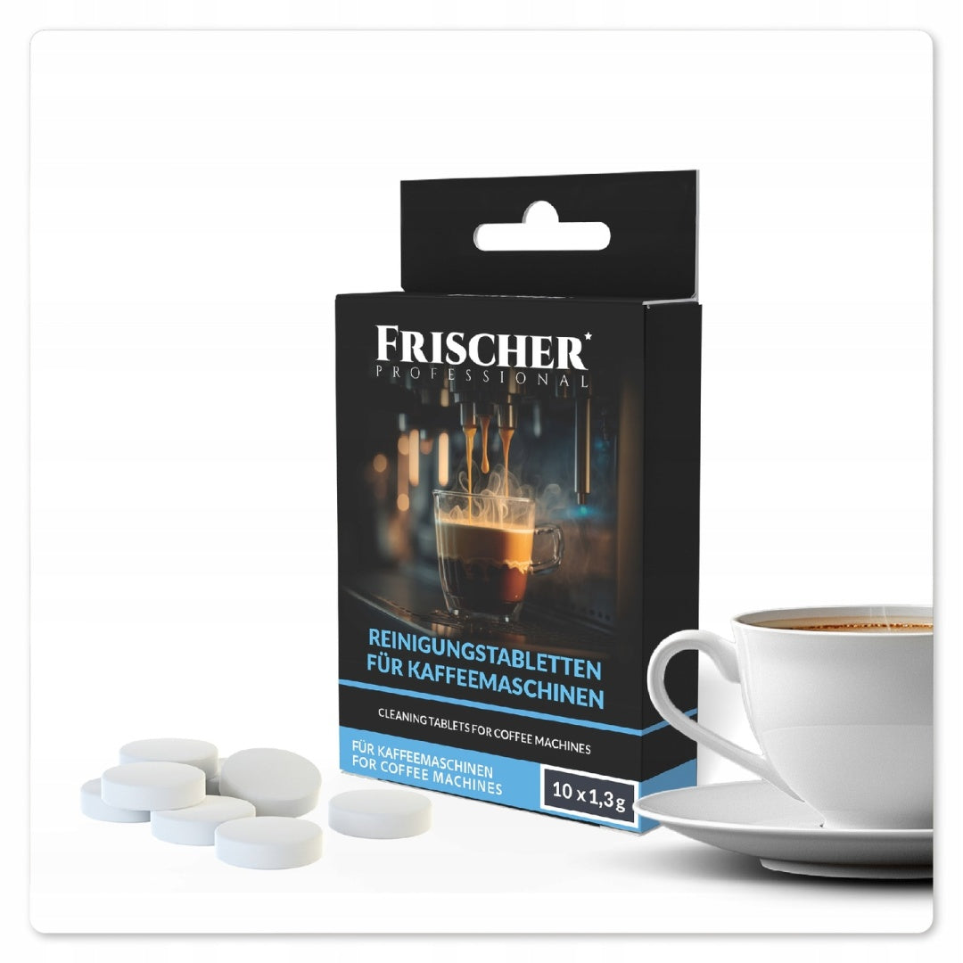 TABLETS FOR CLEANING COFFEE MAKER UNIVERSAL STRONG 10 PIECES Packaging status original