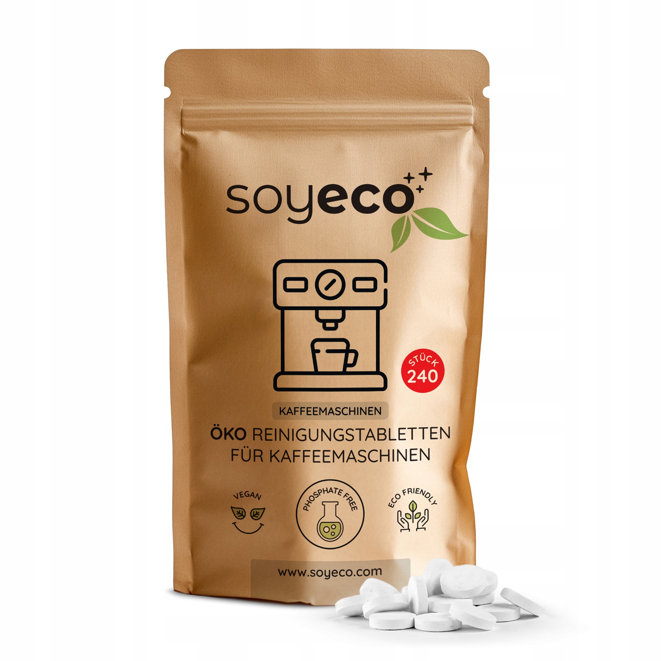 TABLETS FOR CLEANING ESPRESSO MACHINE UNIVERSAL STRONG ECOLOGICAL 240 PIECES