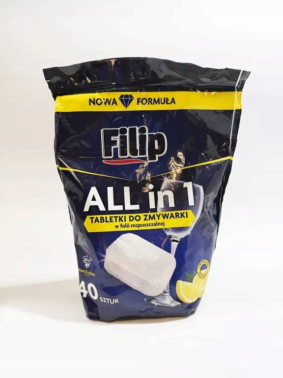TABLETS FOR DISHWASHER ALL IN ONE FILIP 40 PCS.