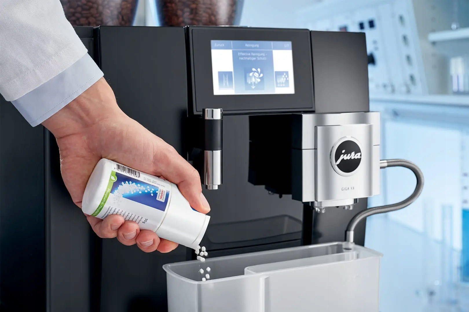 TABLETS PREPARATION MILK SYSTEM CLEANER JURA 375G Manufacturer code 24332