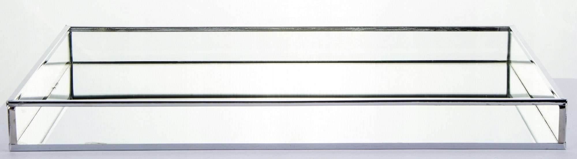 Tablett 34x23x3(A) cm, silber 